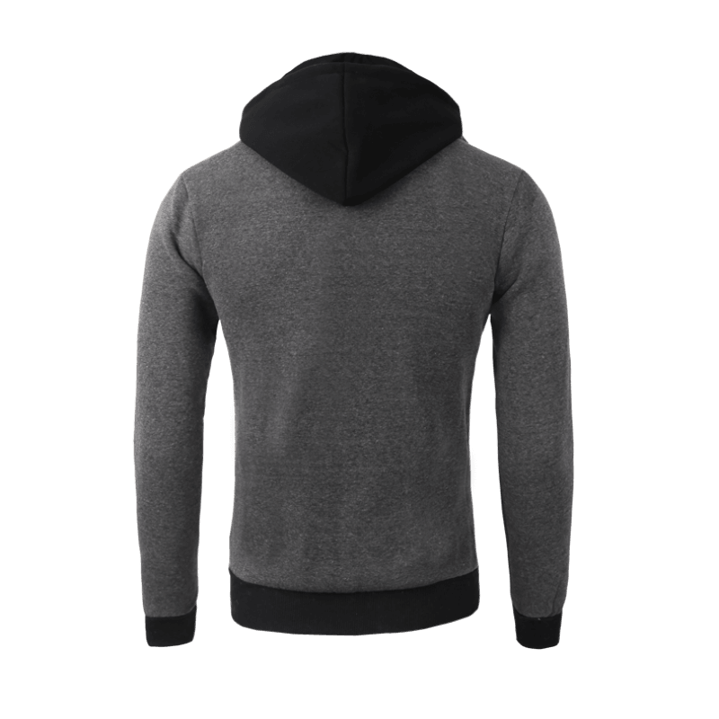 Men's hooded layered-look jacket