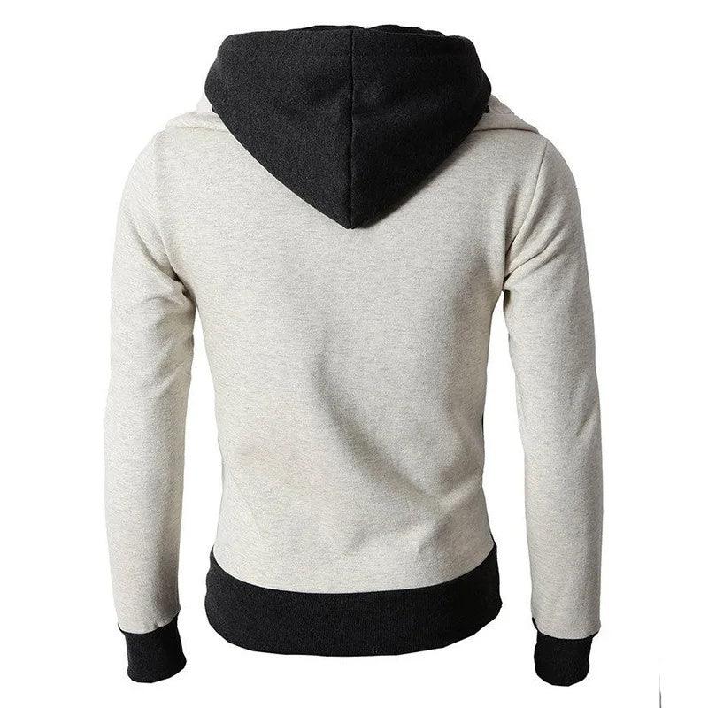 Men's hooded layered-look jacket