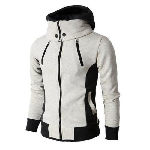 Men's hooded layered-look jacket