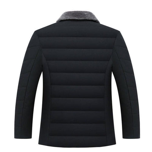 Men's lapel padded velvet jacket