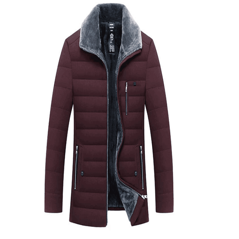 Men's lapel padded velvet jacket