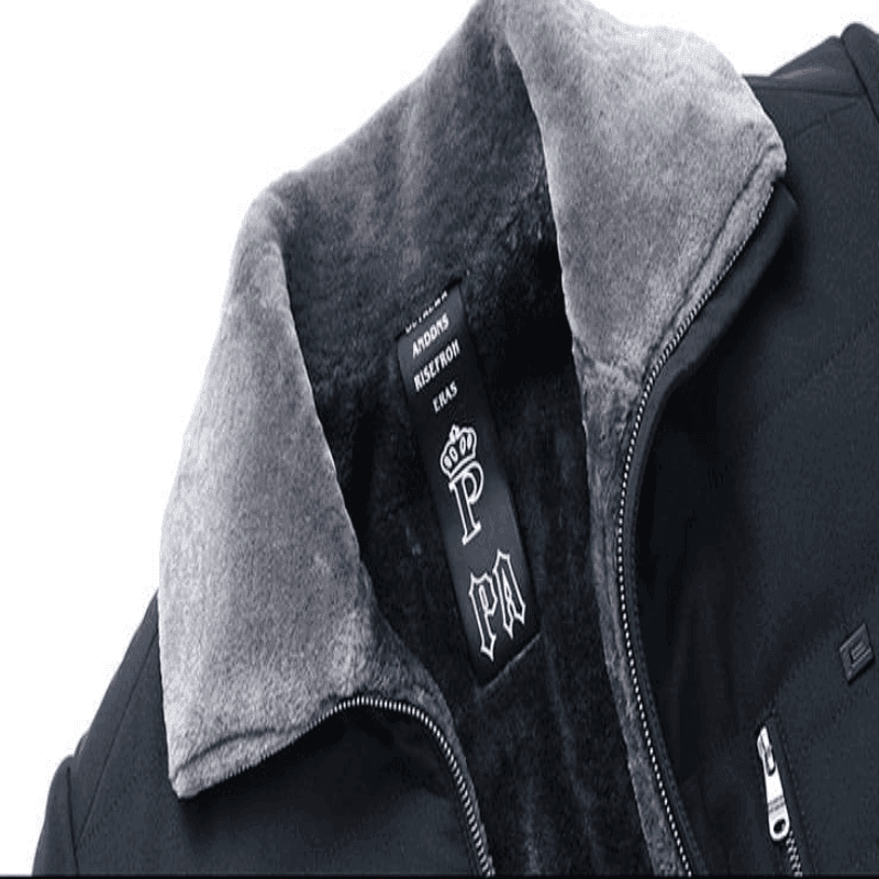Men's lapel padded velvet jacket
