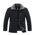 Men's lapel padded velvet jacket