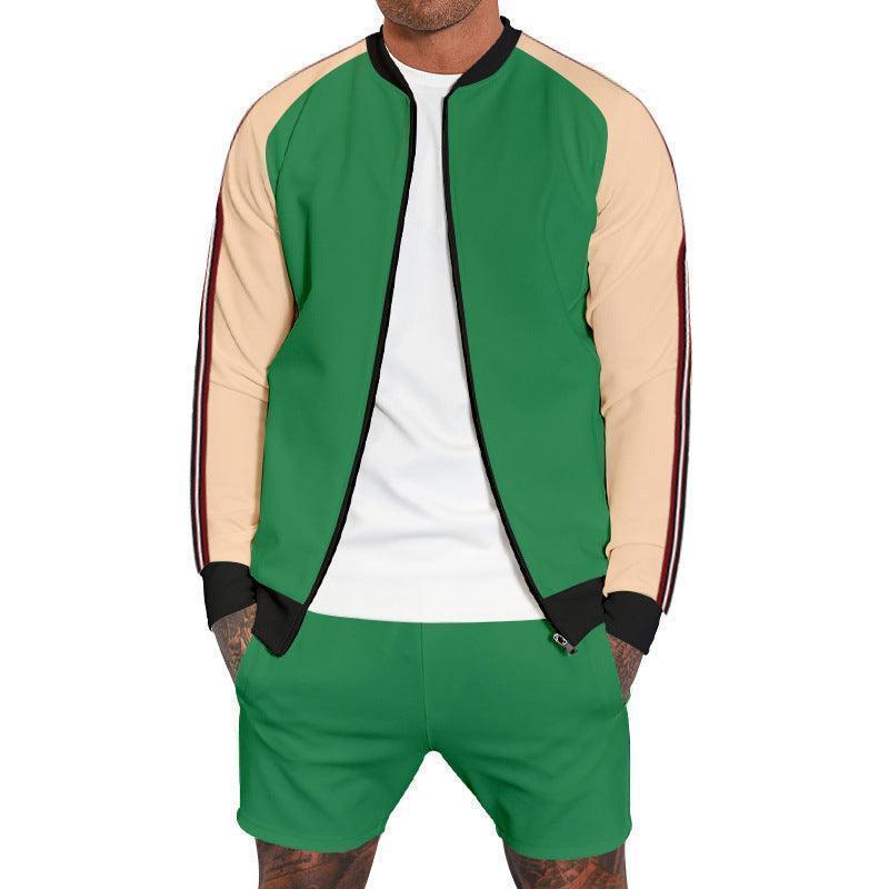 Men's sport shorts tracksuit set