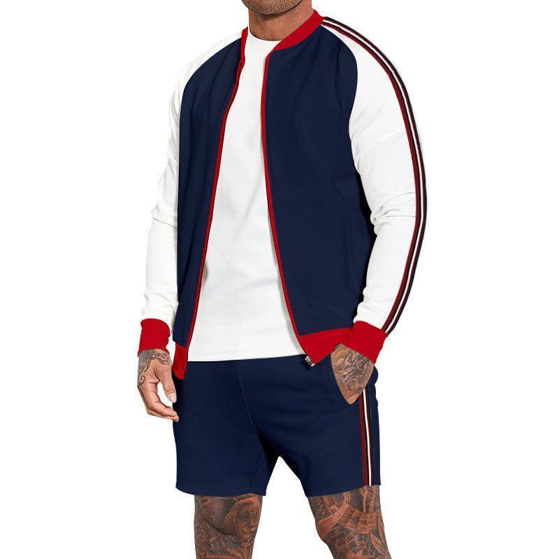 Men's sport shorts tracksuit set