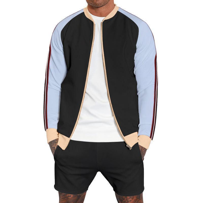 Men's sport shorts tracksuit set