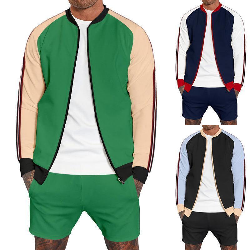 Men's sport shorts tracksuit set