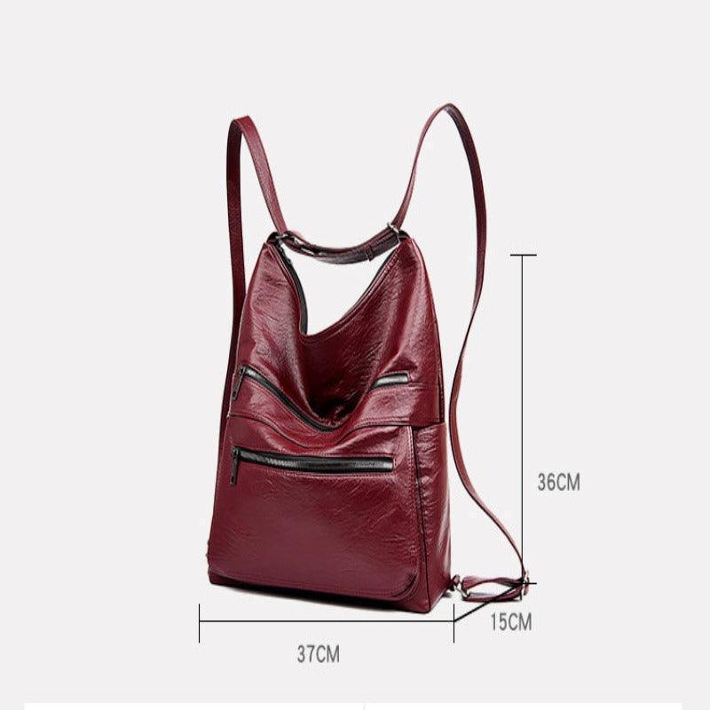 Women's multi-pocket backpack purse
