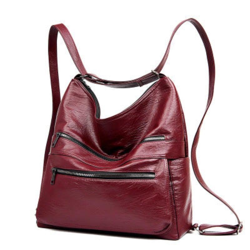 Women's multi-pocket backpack purse