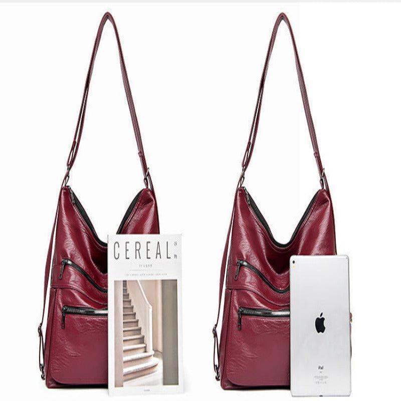 Women's multi-pocket backpack purse
