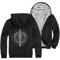 Men's hooded zipper fleece cardigan jacket