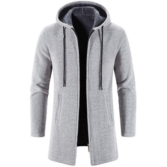 Plus Fleece Hooded Winter Cardigan Men - Glooosy Store