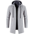 Men's fleece-lined hooded winter jacket