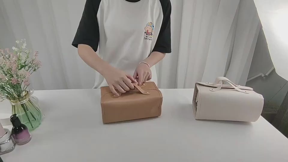 Folding Cosmetic Bag Large Capacity Travel Storage For Women