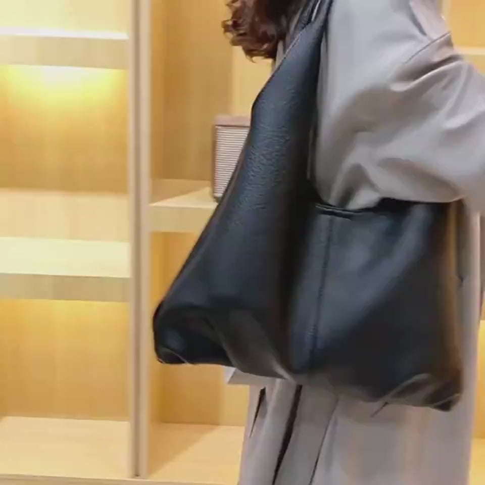 Women's casual faux leather shoulder bag