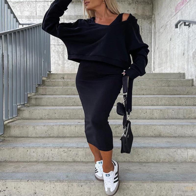 Women's casual hooded outfit