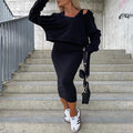 Women's casual hooded outfit