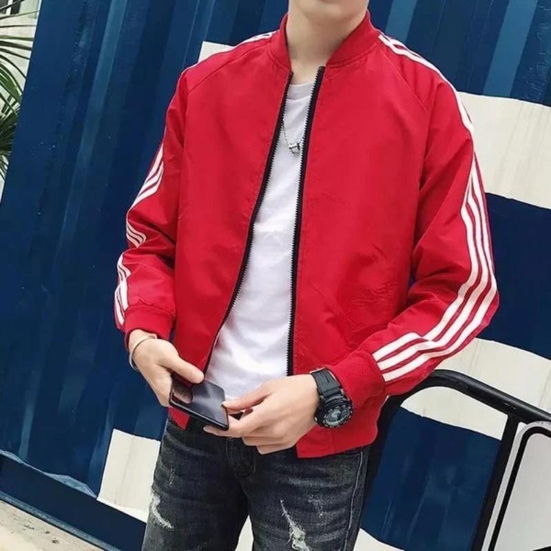 Summer Thin Slim Stripes Sport Jacket - Glooosy Store