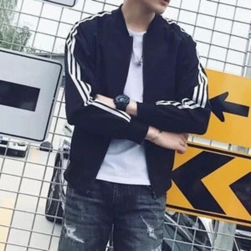 Summer Thin Slim Stripes Sport Jacket - Glooosy Store