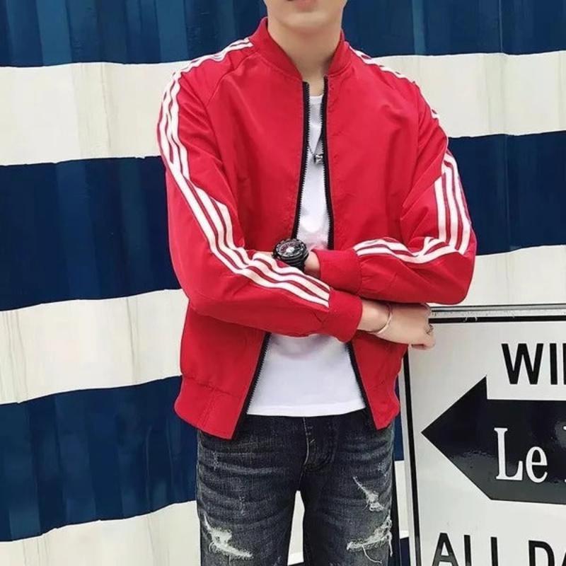 Summer Thin Slim Stripes Sport Jacket - Glooosy Store