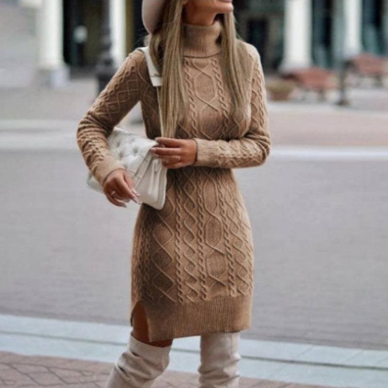 Women's long sleeve sweater dress