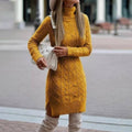 Women's long sleeve sweater dress
