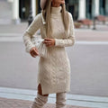 Women's long sleeve sweater dress