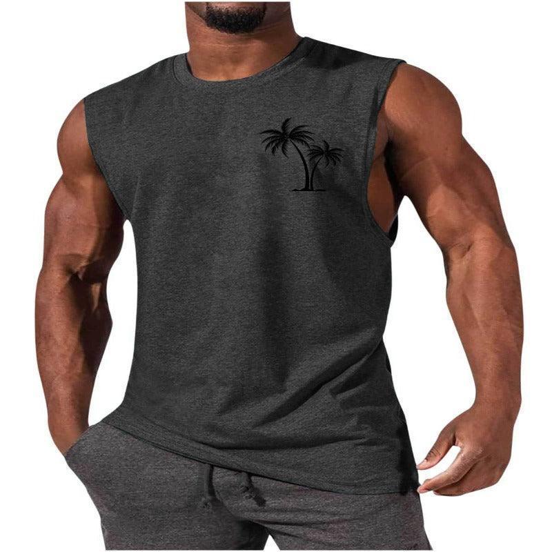 Unique Summer Beach Sleeveless Fitness T-Shirt - Glooosy Store