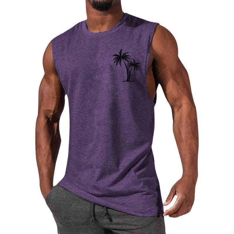 Unique Summer Beach Sleeveless Fitness T-Shirt - Glooosy Store