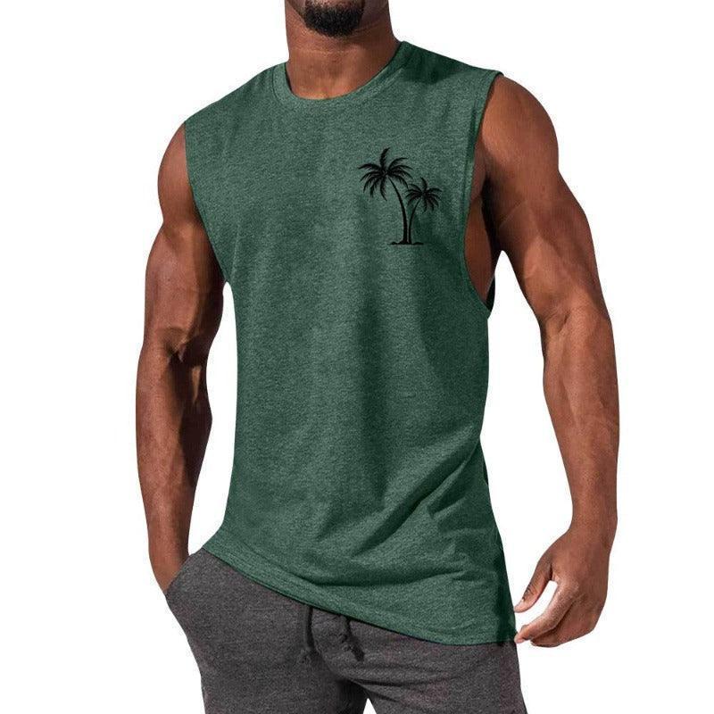 Unique Summer Beach Sleeveless Fitness T-Shirt - Glooosy Store