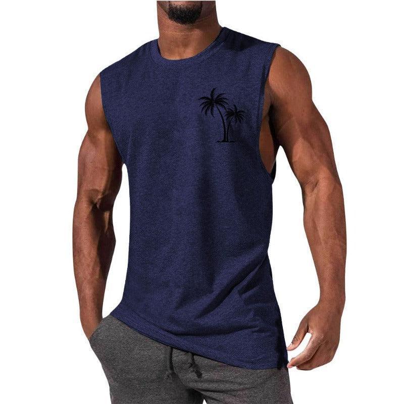 Unique Summer Beach Sleeveless Fitness T-Shirt - Glooosy Store