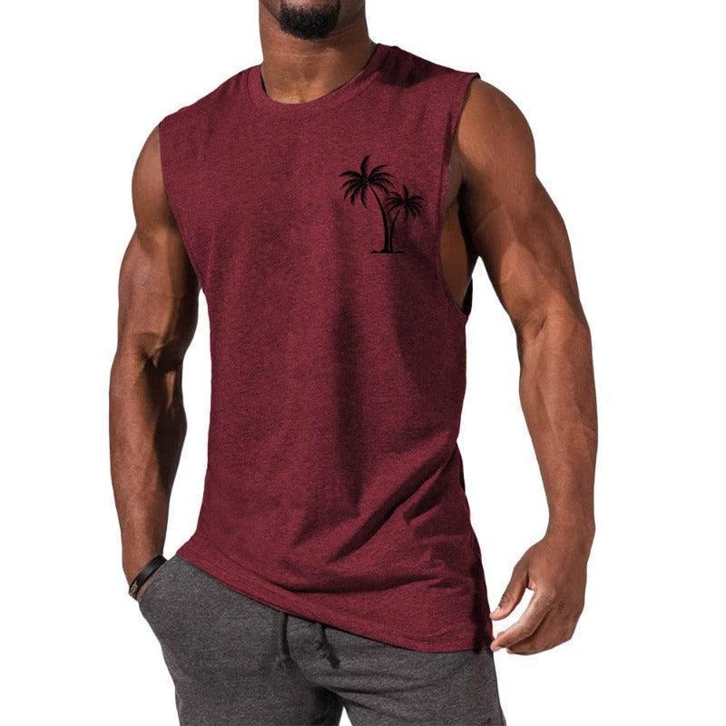 Unique Summer Beach Sleeveless Fitness T-Shirt - Glooosy Store