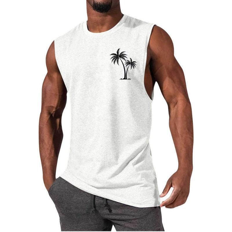 Unique Summer Beach Sleeveless Fitness T-Shirt - Glooosy Store