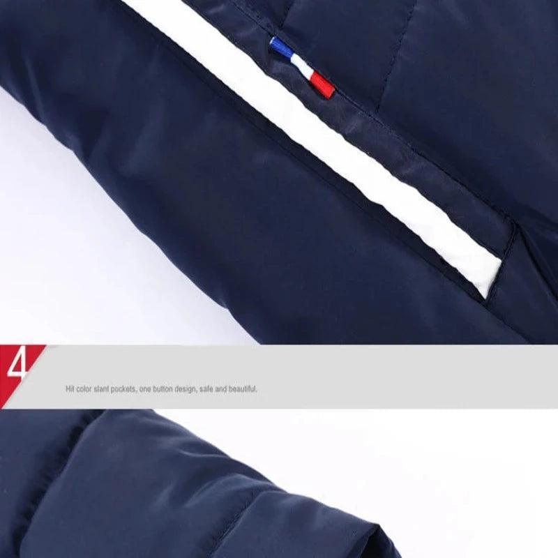 Men's detachable hood padded jacket