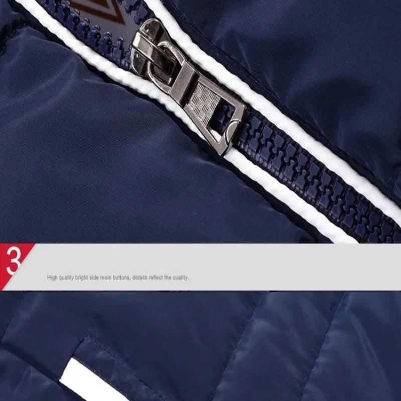 Men's detachable hood padded jacket