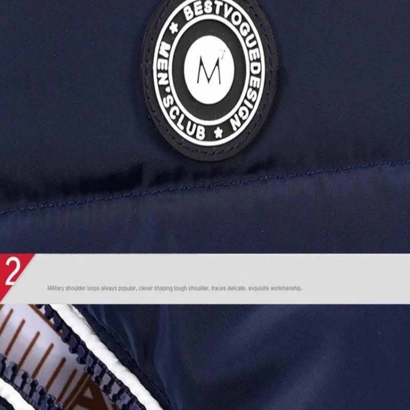 Men's detachable hood padded jacket