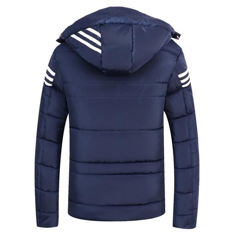 Men's detachable hood padded jacket