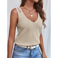 Women's lace detail summer tank top