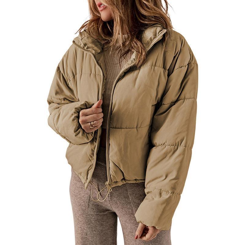 Women's warm stand collar padded jacket