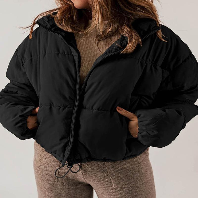 Women's warm stand collar padded jacket