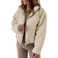 Women's warm stand collar padded jacket