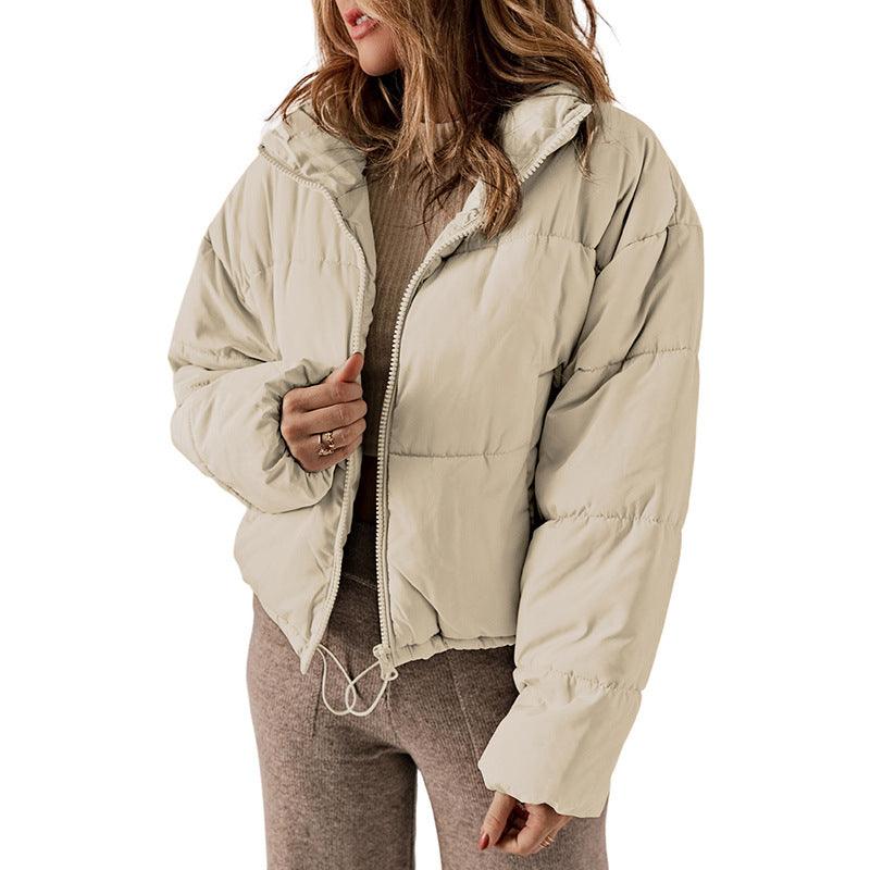 Women's warm stand collar padded jacket