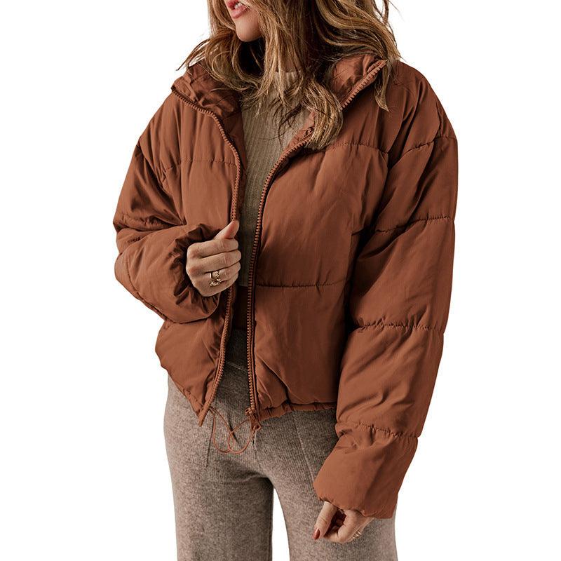 Women's warm stand collar padded jacket