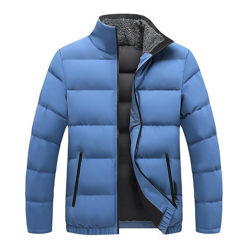 Men's fleece collar padded winter jacket