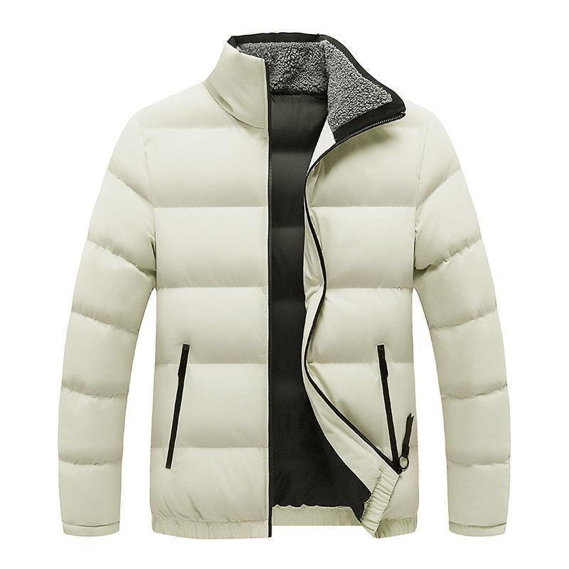 Men's fleece collar padded winter jacket