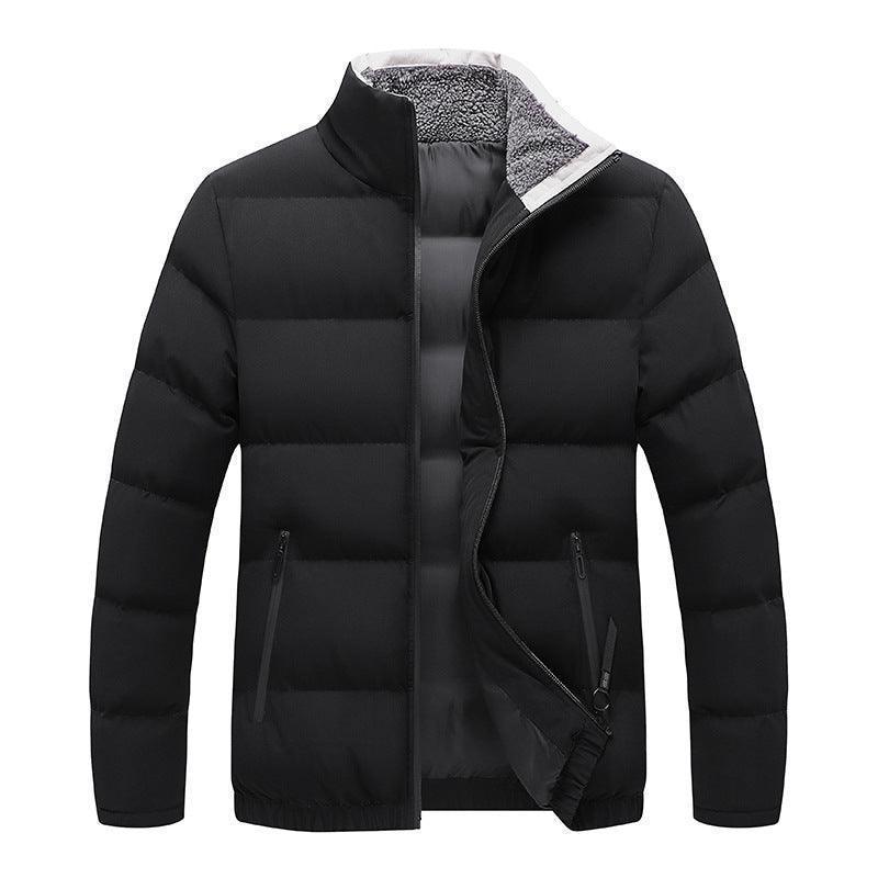 Men's fleece collar padded winter jacket