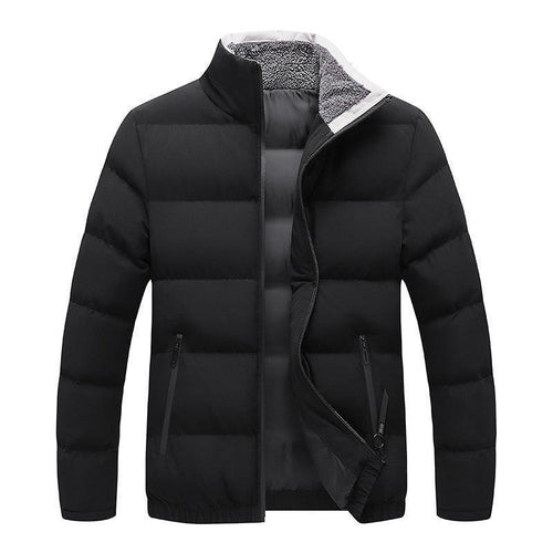Men's fleece collar padded winter jacket