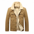 Men's fleece-lined denim jacket