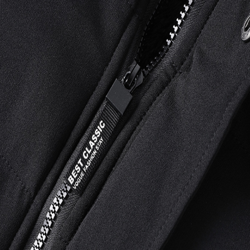 Men's winter padded jacket with detachable hood