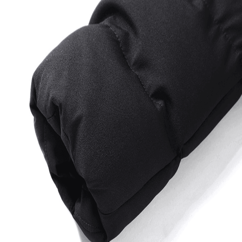 Men's winter padded jacket with detachable hood